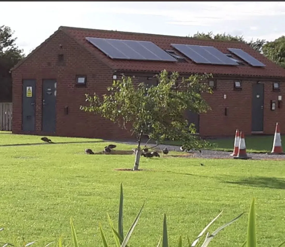 Heated wet room amenity block at Wagtail Park, York